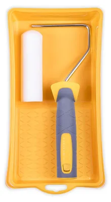 Productafbeelding van Hardy verfrolset, 11 cm, 3 foamrollen + 2-componenten handvat, verfbak