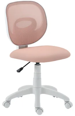 Produktbild von Bürostuhl Ergonomischer Schreibtischstuhl mit C-förmiger Rückenstütze, Höhenverstellbar Rosa
