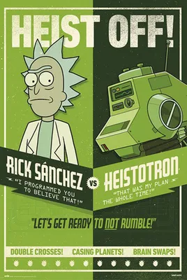 Produktbild von Rick and Morty - Season 4 - Heist off - Poster Plakat Druck - Größe 61x91,5 cm