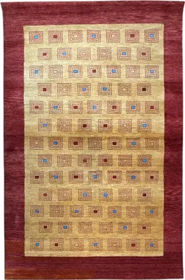 Produktbild von Teppich LORIBAFT TEPPICH HANDGEKNÜPFT | Farbe: Multi; Größe: 120x180 cm | strapazierfähig und leicht zu reinigen | Wohnzimmer | Schlafzimmer