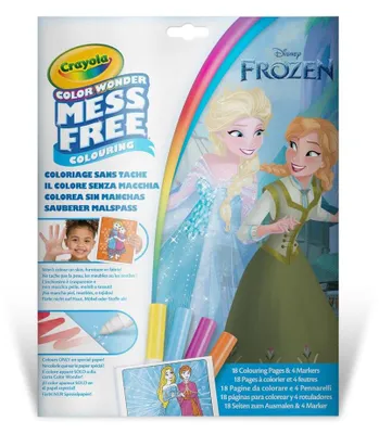 Productafbeelding van Color Wonder Kleurset met 18 kleurplaten en 4 viltstiften, Frozen
