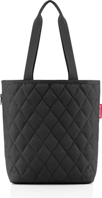 Produktbild von reisenthel classic shopper M, Tragetasche, Einkaufstasche, Schultertasche, Handtasche, Rhombus Black, 8 L, DH7059