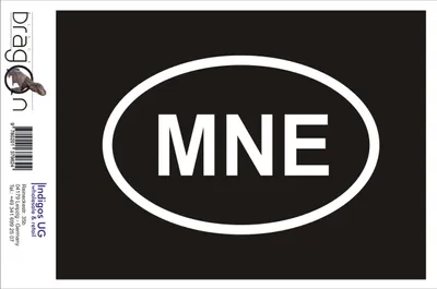 Produktbild von Aufkleber / Autoaufkleber - JDM / Die cut / Auto / OEM - Monte MNE - 110x60 mm schwarz - Heckscheibe / Heckscheibenaufkleber
