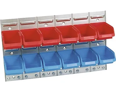 Produktbild von Metall-Schlitzwand mit 12 Boxen