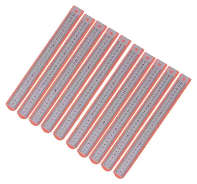 Immagine prodotto di Strumento di misurazione, scala bilaterale, acciaio inossidabile di precisione, M2g-N, 15 cm, 12 pezzi, 3 set