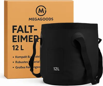 Produktbild von Faltbarer Eimer 12L tragbar Outdoor Waschbecken Camping Auto DE.