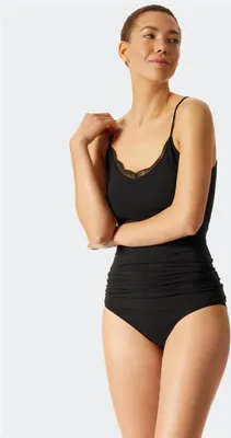 Produktbild von Schiesser Damen Spaghettitop  schwarz 46/3XL