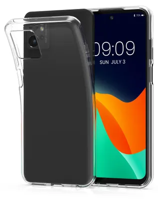 Produktbild von kwmobile Hülle kompatibel mit Motorola Moto G32 - Silikon Handyhülle transparent - Handy Case in Transparent
