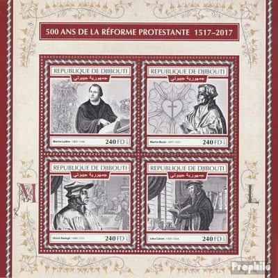 Produktbild von Briefmarken Dschibuti 2017 Mi 2047-2050 Kleinbogen (kompl. Ausg.) postfrisch Reformation