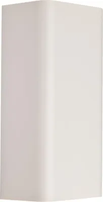 Produktbild von Wandlampe Metall GU10 H: 23 cm Up Down Weiß 2-flammig eckig Modern