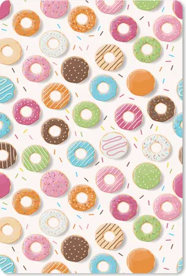 Produktbild von MuchoWow® Mauspad Mousepad Muster - Donut - Pastell 40x60 cm - Mousepads - Maus Mat - Pad - Mausunterlage - Schreibtisch Accesoire