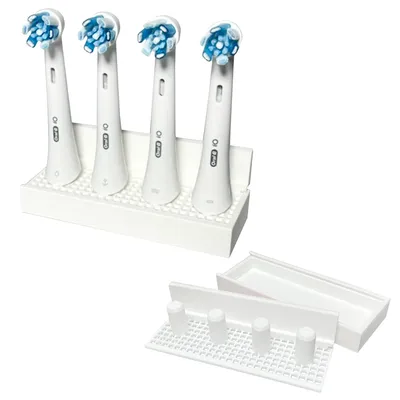 Produktbild von Aufsteckbürstenhalter für Oral-B iO - 4 Halter - Weiß - Ohne Bohren