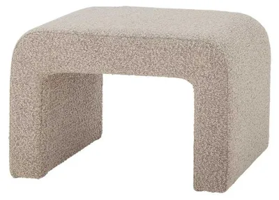Zdjęcie produktu dla BLOOMINGVILLE | Pufa Bobbie, kolor beżowy, poliester | Wymiary: 70 cm (szerokość) x 45 cm (wysokość) x 40 cm (głębokość) | 82064159