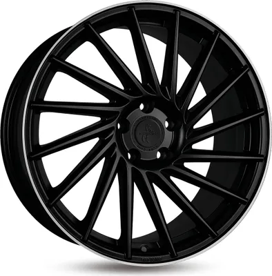 Produktbild von 18 Zoll KESKIN KT17 5x112 ET45 Alufelgen MATT BLACK LIP POLISH