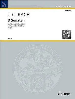 Produktbild von 3 Sonatenfür Flöte und Violine (Flöte)