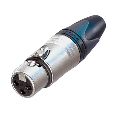 Immagine prodotto di Neutrik - Connettore cavo XLR, femmina a 3 pin, placcato argento, nichel