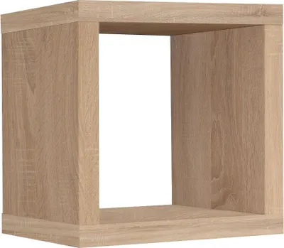 Produktbild von FURNARO Regalwürfel Cube Wandregal Regal B/H/T: 40x41x40 cm, Farbe:Eiche Sägerau