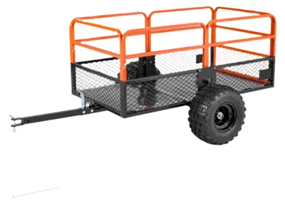 Productafbeelding van Robuuste Tuinwagen met 800 Kg Laadvermogen en Grote Bak voor Grasmaaiers en ATVs