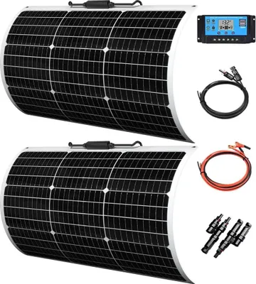 Obrázek produktu pro Solární panel, vysoká účinnost, všestranné použití, 12V 100W solární sada