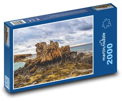 Produktbild von Puzzle 2000 Felsige Küste mit Meer - martinpuzzle