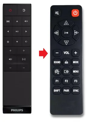 Produktbild von Ersatz Fernbedienung für Philips soundbar TAB7807 | TAB8507 | TAB8507B