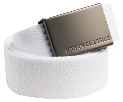 Image de Urban Classics - Ceinture, toile pour homme TN174 (taille unique) (blanc)