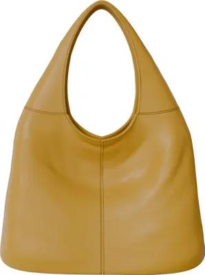 Produktbild von Damen Shopper Tasche Hobo Bag Beutel Stil groß aus veganem Leder 30659 Yellow