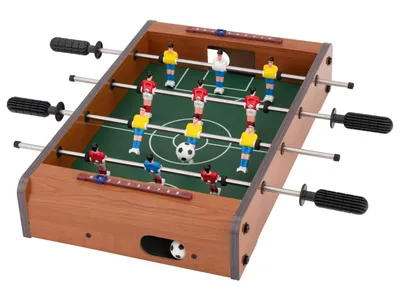 Produktbild von Holz Tischspiele Tischkicker Tischfußball für 2 Spieler L 50 x B 50,5 x H 9,5 cm NEU