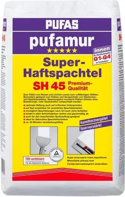 Produktbild von Pufas - pufamur Super-Haftspachtel SH45 25kg