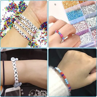 Produktbild von Famanu DIY Perlen Geschenkset – Für Mädchen und Frauen – Bunte Bastelset