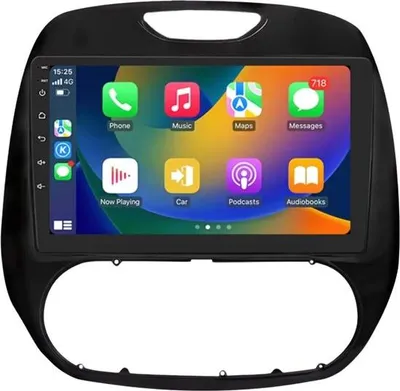 Immagine prodotto di Autoradio con Bluetooth e CarPlay per Renault Kaptur/Captur (2016-2019) – compatibile con Apple e Android – impianto stereo con sistema di navigazione – 2 GB di RAM, 64 GB di memoria