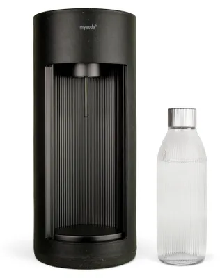 Produktbild von Mysoda Glassy Design-Wassersprudler (Black) mit 1L Glasflasche
