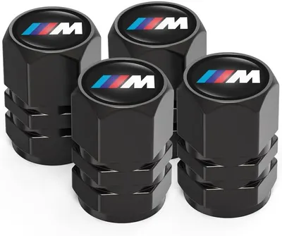 Produktbild von Reifen Ventilkappen für BMW M M2 M4 M5 M6 M8 X1 X2 X3 X5 X6 M135i M240i Z4 328i X7,Ventilkappen mit Dichtung für stabilen Reifendruck, Autoventil Kappe, 4 Stück