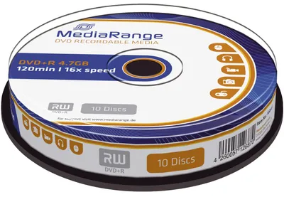 Produktbild von DVD+R MediaRange 4,7GB 10pcs Spindel 16x 10pcs