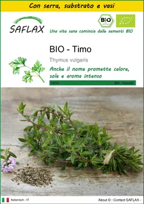 Immagine prodotto di SAFLAX Insieme di coltivazione -- Timo - 800 semi - Thymus