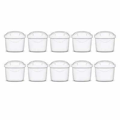 Produktbild von Sillar Wasserfilter 10er-Set – Ersatzkartuschen für Dafi, Brita, Aquaphor, Philips