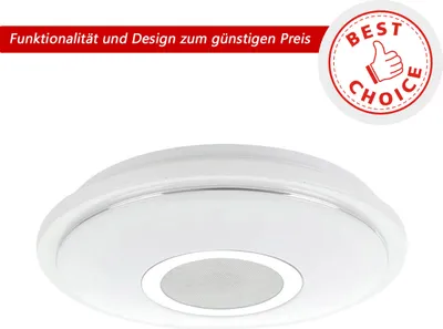 Zdjęcie produktu dla Eglo 75556 LANCIANO-S Lampa ścienna/sufitowa LED 14,2W Ø350mm Biały Chrom Ciepła biel
