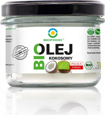 Produktbild von OLEJ KOKOSOWY BEZWONNY  180 ml - BIOFOOD