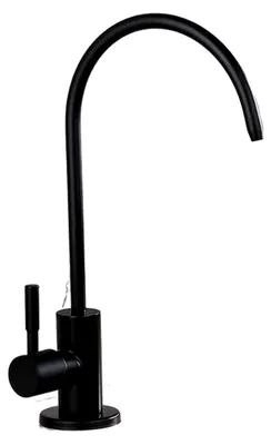 Produktbild von Schwarze Edelstahl-Küchenarmatur mit Trinkwasserhahn für die Spüle