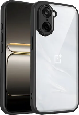Produktbild von Hülle für OnePlus Nord CE5 Transparente Rückseite TPU Bumper Stoßfest Handyhülle Schwarz