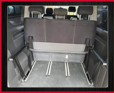 Produktbild von Konsolen klappbar für VW T5 T6 T6.1 Multivan in Schwarz (K_SW_K)