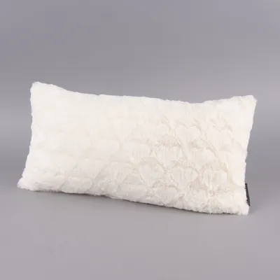 Produktbild von Magma Deko Kissen Fluffy Herzen weiß 30x50cm