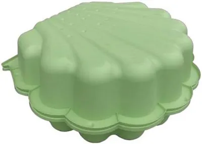 Produktbild von Grüner Sandkasten mit Deckel und Wasserbereich