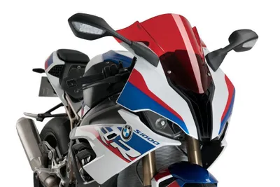 Image de PUIG z-racing pare-brise rouge 445x425mm ABE approuvé pour Bmw