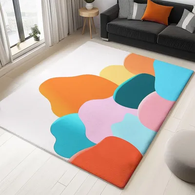 Productafbeelding van Bohemian Stijl Tapijt met Abstract Patroon, Machinewasbaar