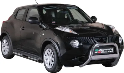 Immagine prodotto di Minigonne laterali in acciaio inox per Nissan Juke 2010-2019 nero