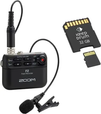 Immagine prodotto di Registratore da campo Zoom F2 con scheda di memoria da 32 GB