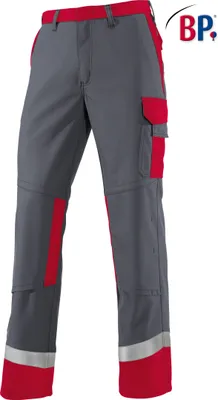 Produktbild von BP® Arbeitshose - dunkelgrau/rot - 46n