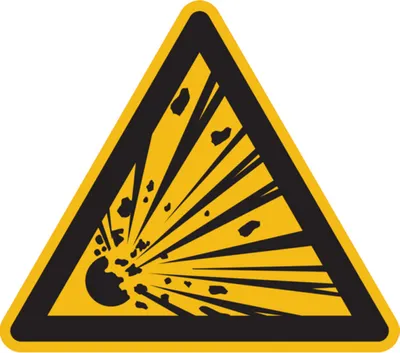Produktbild von Dreifke® Warnschild, Warnung vor explosionsgefährlichen Stoffen W002 | PVC | ...