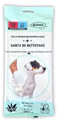 Immagine prodotto di Bubimex Easy Clean: guanti igienici per la pulizia di cani e gatti – per una pulizia efficace